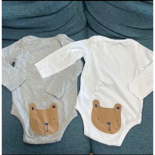 ベビーギャップ(babyGAP)のベビーギャップ　ブラナンベア　ロンパース　2枚セット　おしりクマ(ロンパース)