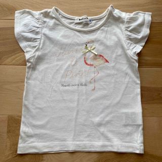 ベベノイユ(BEBE Noeil)のBeBe Noeil♡フラミンゴ袖フリルTシャツ(Tシャツ/カットソー)