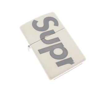 【中古】シュプリーム Supreme 2020年春夏 Glow-in-the-Dark Zippo ジッポ ライター アイボリーxグレー【メンズ】