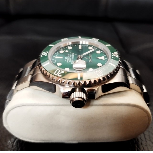 SEIKO セイコー CUSTOM カスタム 緑サブ NH35搭載 美品 腕時計