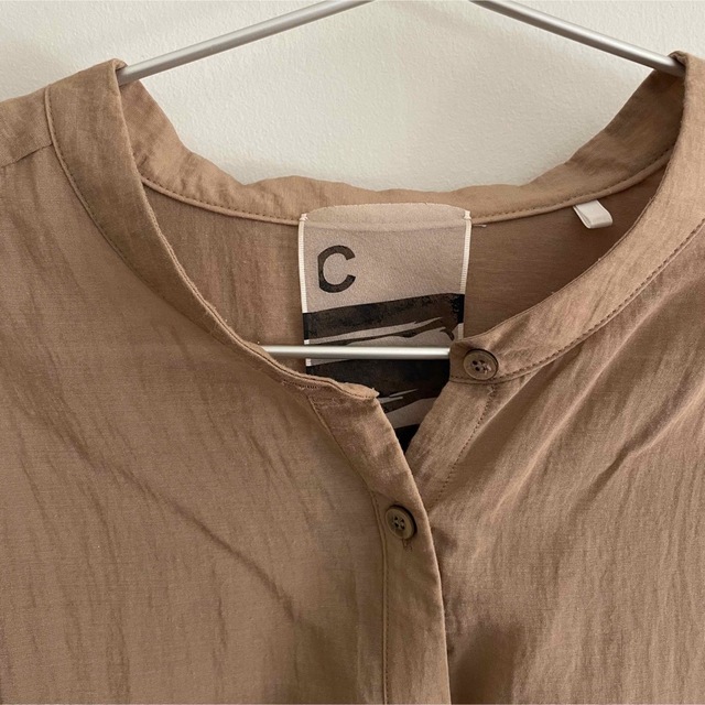 CHAOS(カオス)のchaos ライドロングシャツ　ベージュ レディースのトップス(シャツ/ブラウス(長袖/七分))の商品写真