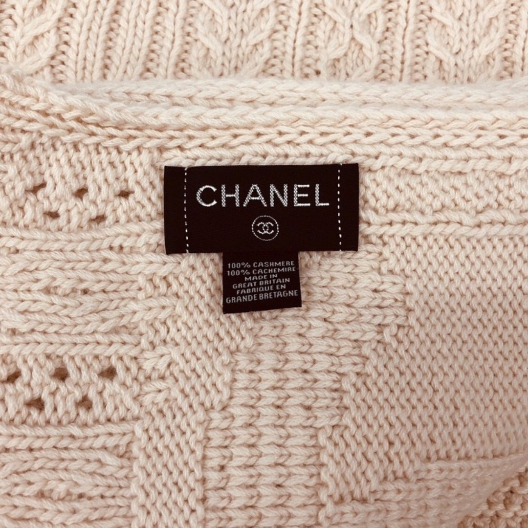 CHANELカシミヤココマークマフラーショールこれからの季節にはとくに