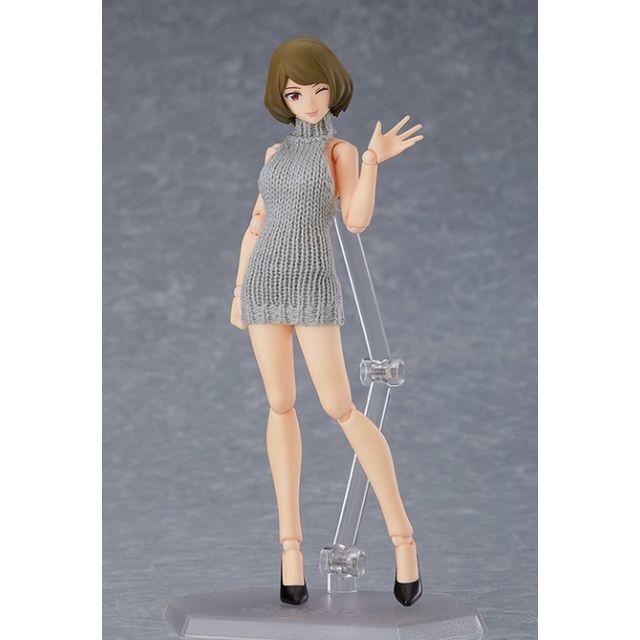 figma 女性body（チアキ） with バックレスセーターコーデ