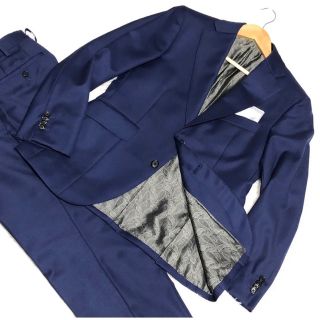 【DORMEUIL】セットアップ ビジネススーツ ネイビー メンズ M(セットアップ)