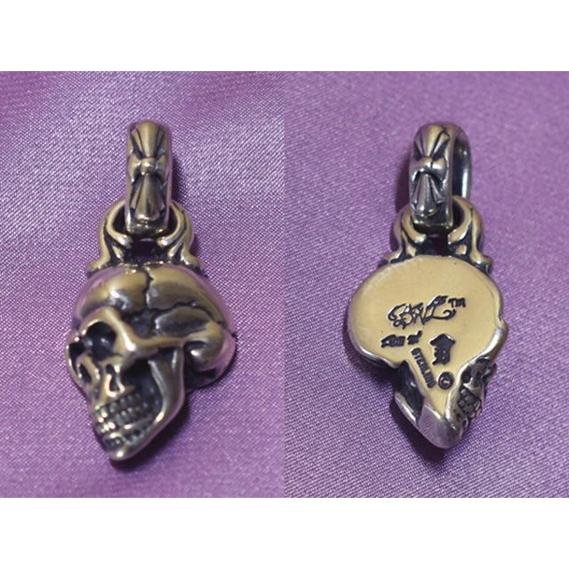 BILL WALL LEATHER(ビルウォールレザー)のBill Wall Leather Side Skull w/Immortal メンズのアクセサリー(ネックレス)の商品写真