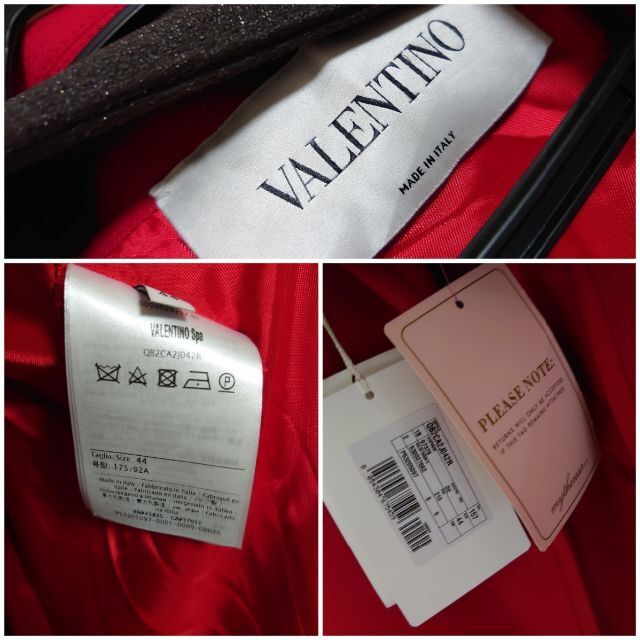 VALENTINO レイヤード ダブルブレストコート