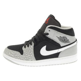 ナイキ(NIKE)のNIKE ナイキ AIR JORDAN 1 MID ELEPHANT TOE DM1200-016 エアジョーダン1 ミッド トゥ ミッドカットスニーカー US9/27cm グレー/ブラック(スニーカー)