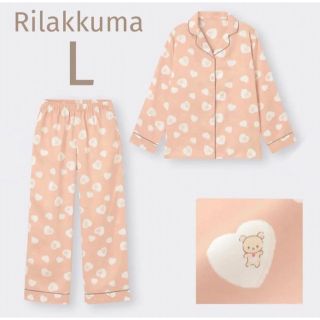 ジーユー(GU)のGU パジャマ(長袖&ロングパンツ) Rilakkuma L(パジャマ)