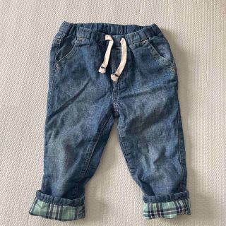 ギャップキッズ(GAP Kids)のGAP ズボン　デニム　80 チェック　男の子　ベビー　キッズ　(パンツ)