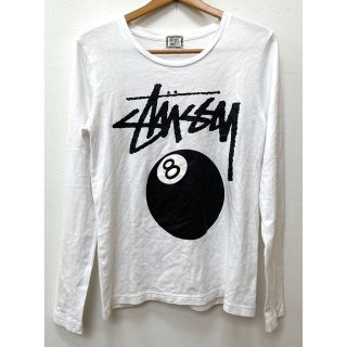 ステューシー(STUSSY)のSTUSSY WOMENステューシー　ロンT　エイトボール　オフホワイト　S(Tシャツ(長袖/七分))