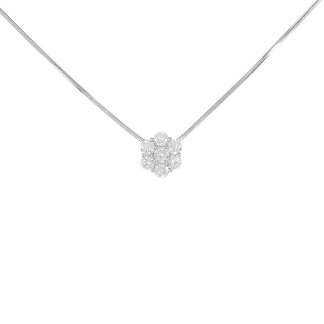 Pt ダイヤ 0.54ct トップ&ネックレス-