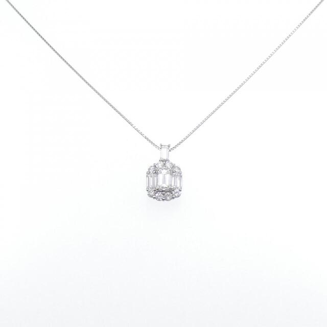 PT ダイヤモンド ネックレス 1.067CT G SI1 エメラルドカット