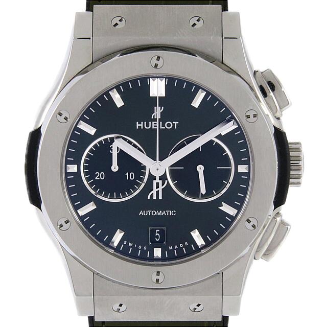 HUBLOT(ウブロ)のウブロ クラシックフュージョンクロノグラフチタニウムグリーン 541.NX.8970.LR TI 自動巻 メンズの時計(腕時計(アナログ))の商品写真