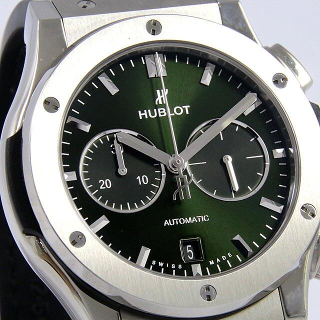 HUBLOT(ウブロ)のウブロ クラシックフュージョンクロノグラフチタニウムグリーン 541.NX.8970.LR TI 自動巻 メンズの時計(腕時計(アナログ))の商品写真