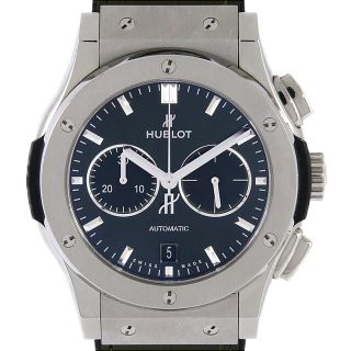 ウブロ(HUBLOT)のウブロ クラシックフュージョンクロノグラフチタニウムグリーン 541.NX.8970.LR TI 自動巻(腕時計(アナログ))