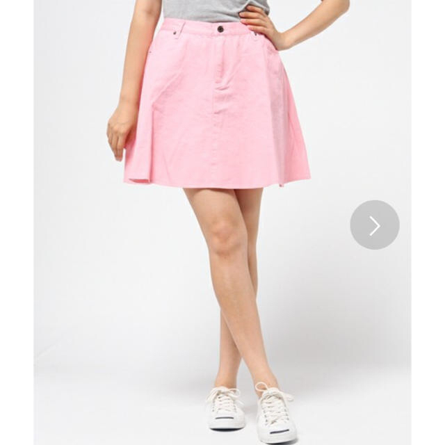 PUNYUS(プニュズ)のpunyus カラーサーキュラースカート ピンク レディースのスカート(ミニスカート)の商品写真