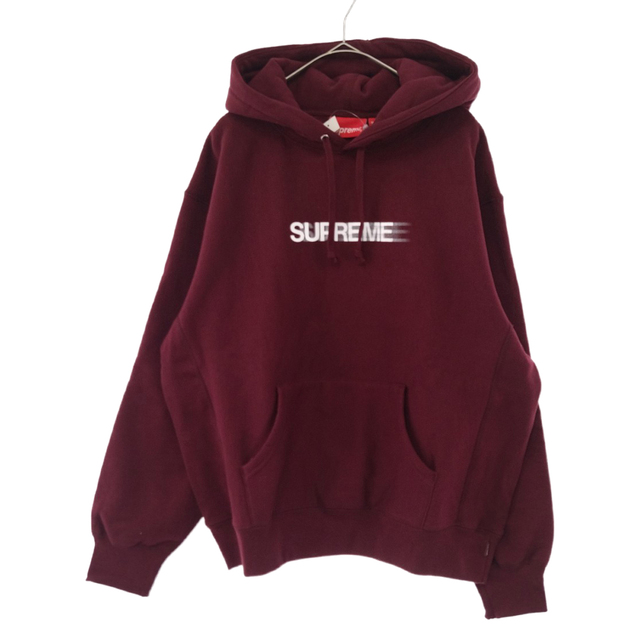 Supreme Motion Logo Hooded Burgandy Lトップス