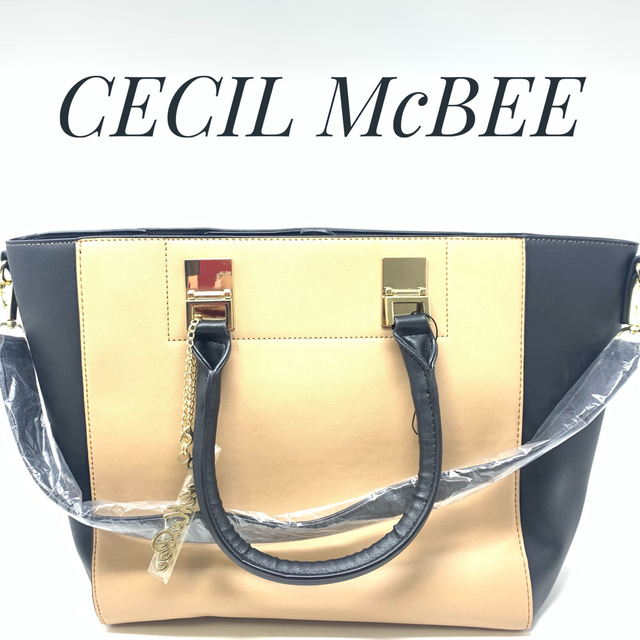 新品】CECIL McBEE セシルマクビー 2wayレザー ハンドバッグ