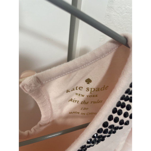 kate spade new york(ケイトスペードニューヨーク)のケイトスペード　ビジューカットソー　120 キッズ/ベビー/マタニティのキッズ服女の子用(90cm~)(Tシャツ/カットソー)の商品写真