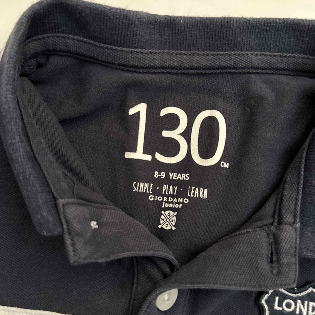 GIORDANO(ジョルダーノ)のGIORDANO  ポロシャツ　　130CM キッズ/ベビー/マタニティのキッズ服男の子用(90cm~)(Tシャツ/カットソー)の商品写真