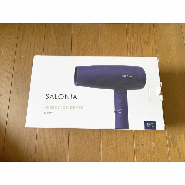 SALON(サロン)のSALONIA サロニア スピーディーイオンドライヤー ネイビー SL-013N スマホ/家電/カメラの美容/健康(ドライヤー)の商品写真