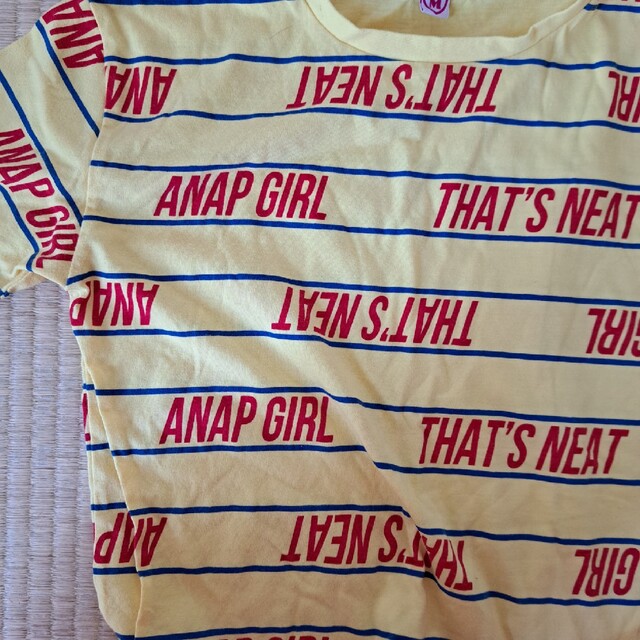ANAP(アナップ)のANAPGIRLTシャツ キッズ/ベビー/マタニティのキッズ服女の子用(90cm~)(Tシャツ/カットソー)の商品写真