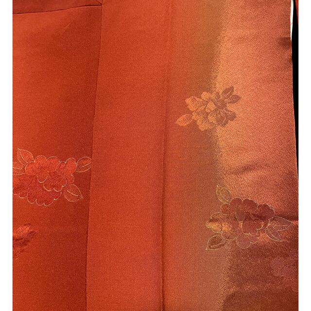 オレンジ〜朱の鮮やかな道行羽織 レディースの水着/浴衣(着物)の商品写真