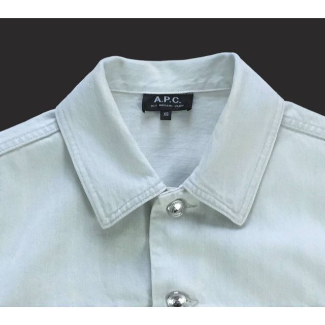 A.P.C(アーペーセー)のA.P.C. アーペーセー シャンブレーシルバーボタン デニムジャケット XS メンズのジャケット/アウター(Gジャン/デニムジャケット)の商品写真