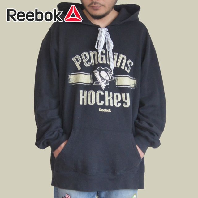 2XL/リーボック ピッツバーグ・ペンギンズ NHL スウェットパーカー