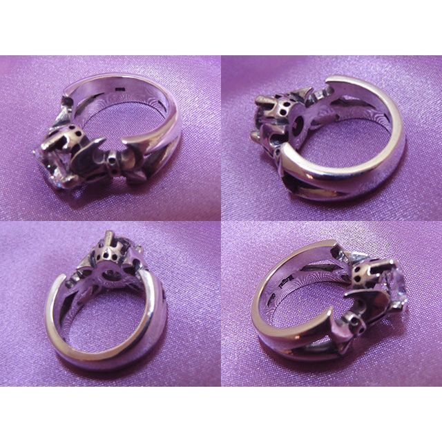 ROYALORDER(ロイヤルオーダー)のRoyal Order Vamp with CZ Ring 10号 レディースのアクセサリー(リング(指輪))の商品写真