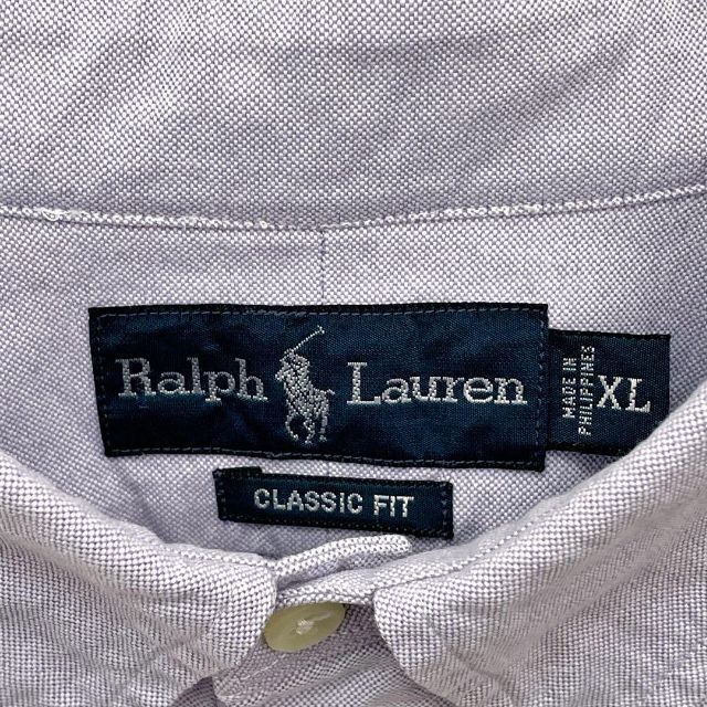 POLO RALPH LAUREN(ポロラルフローレン)の美品　ポロラルフローレン　カラーポニー　オックスフォード　BD 長袖シャツ　XL メンズのトップス(シャツ)の商品写真