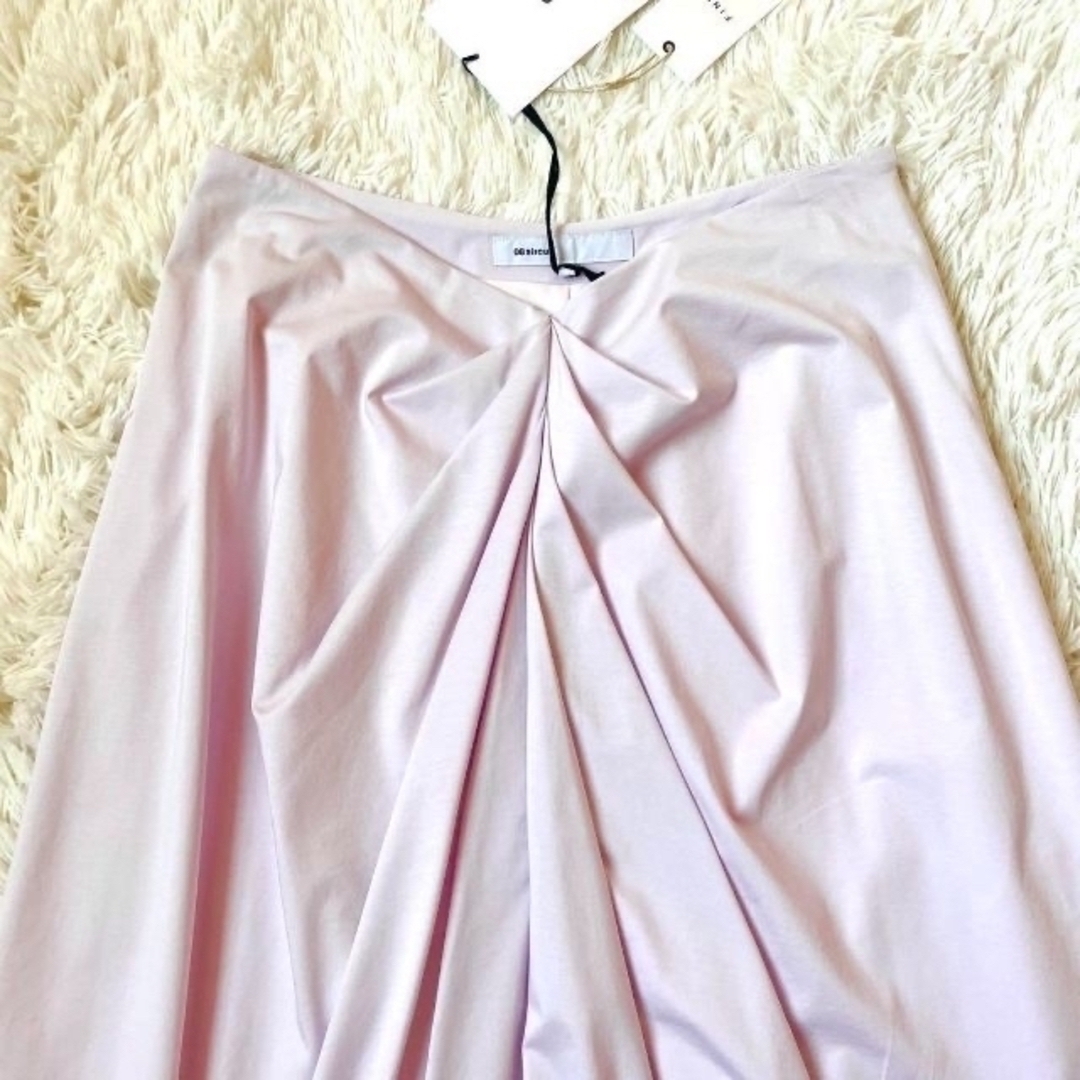 08sircus(ゼロエイトサーカス)の新品タグ付き✨08サーカス✨ドレープ ロングフレアスカート ラベンダーピンク レディースのスカート(ロングスカート)の商品写真
