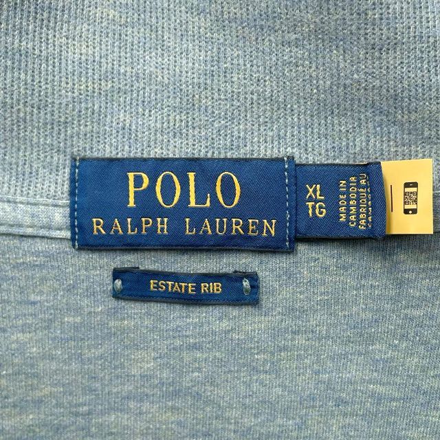 POLO RALPH LAUREN(ポロラルフローレン)の【ビッグサイズ】ポロラルフローレン カラーポニー刺繍 ハーフジップ スウェット メンズのトップス(スウェット)の商品写真