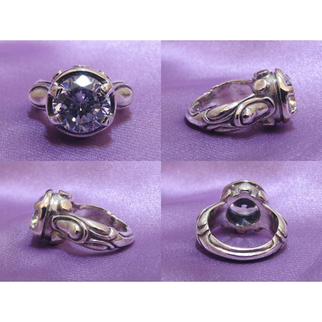 TIM CAMPI(ティムキャンピー)のTIM CAMPI 10mm Round Stone Ring 7号 レディースのアクセサリー(リング(指輪))の商品写真