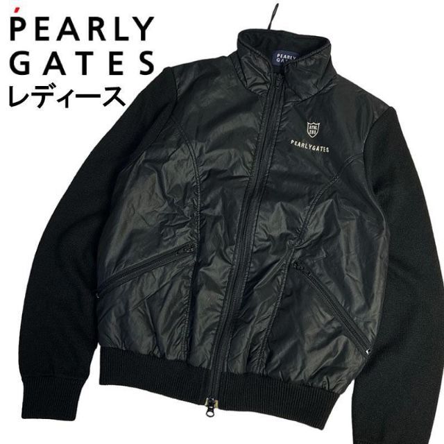 PEARLY GATES パーリーゲイツ 中綿切替ニットジャケット ブラック 2