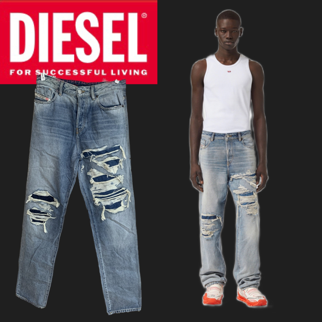 正規店完売】DIESEL 1955 D-Rekiv 09c90 デニムパンツ | labiela.com