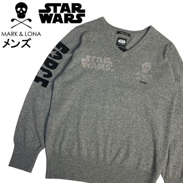 マークアンドロナ カシミヤニット ×STAR WARS グレー L でおすすめ