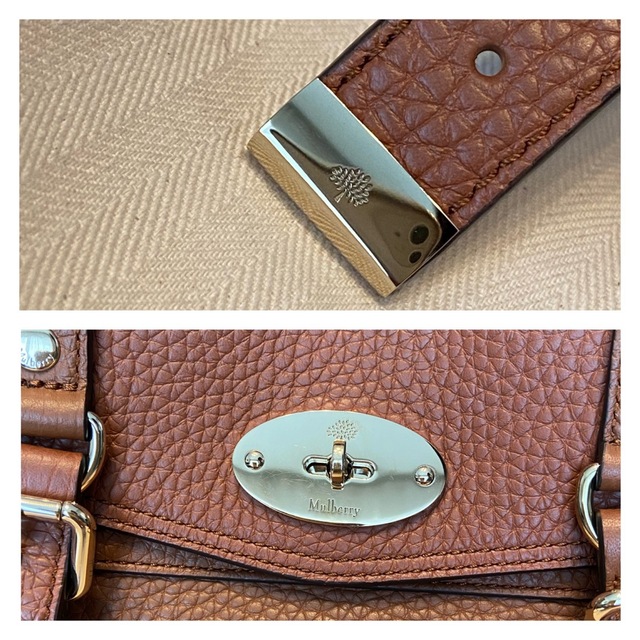 Mulberry(マルベリー)の定価159,500円　Mulberry ミニアレクサ チェスナット 美品 レディースのバッグ(ショルダーバッグ)の商品写真