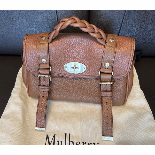 Mulberry(マルベリー)の定価159,500円　Mulberry ミニアレクサ チェスナット 美品 レディースのバッグ(ショルダーバッグ)の商品写真