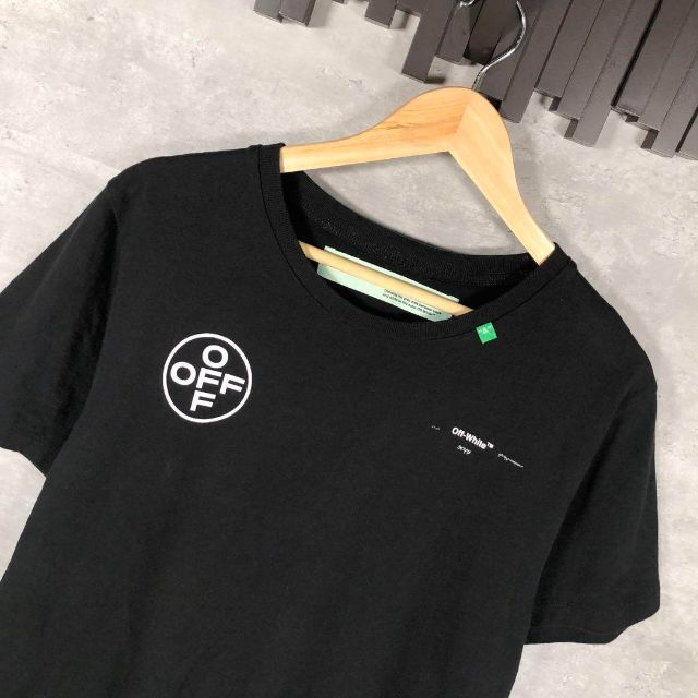 OFF-WHITE(オフホワイト)の『off-white』オフホワイト (M) 半袖Tチェック / ペイント メンズのトップス(Tシャツ/カットソー(半袖/袖なし))の商品写真