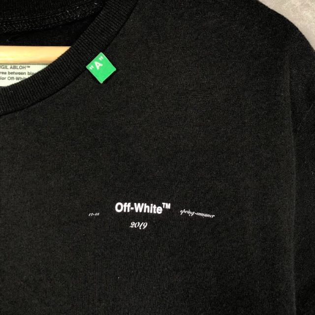 OFF-WHITE(オフホワイト)の『off-white』オフホワイト (M) 半袖Tチェック / ペイント メンズのトップス(Tシャツ/カットソー(半袖/袖なし))の商品写真