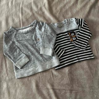 ベビーギャップ(babyGAP)のロンTと薄手トレーナー 80cm2枚セット(シャツ/カットソー)