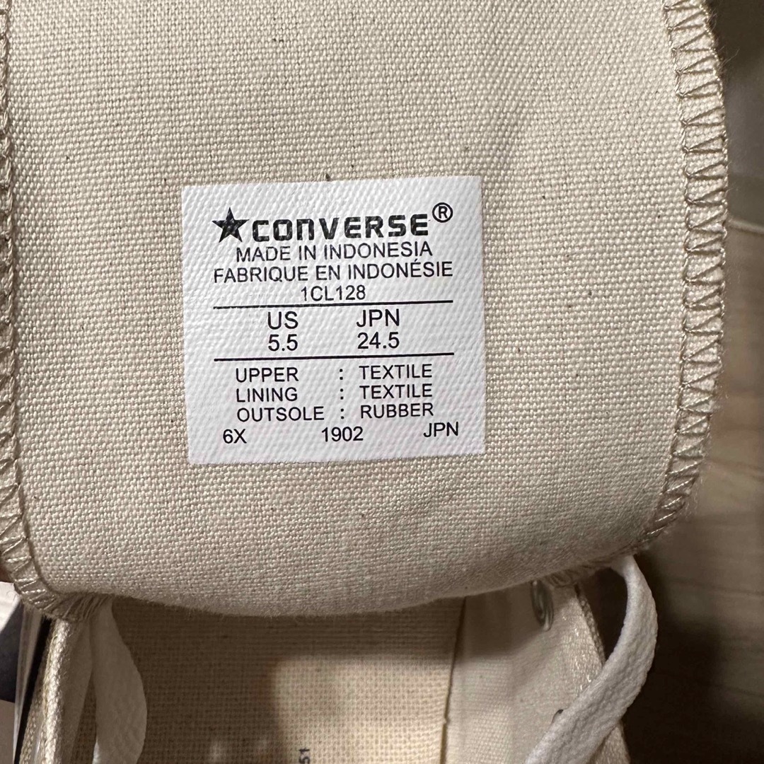 CONVERSE - 24.5cm コンバース ハイカット ベージュ 未使用の通販 by ...