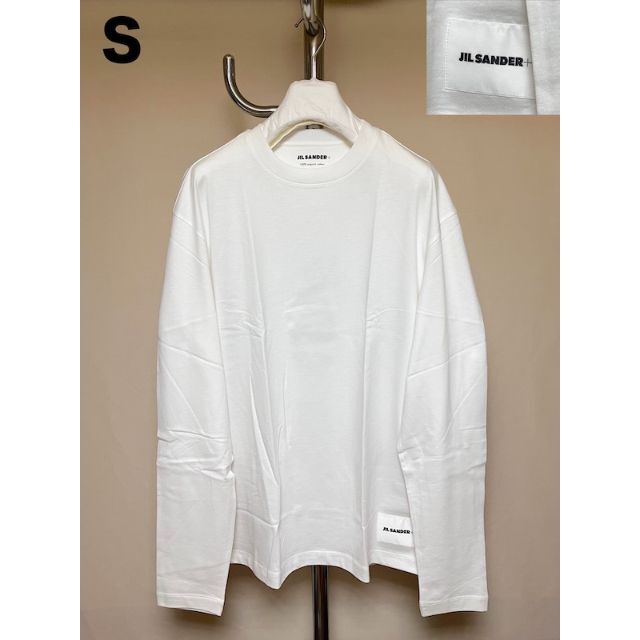 Jil Sander(ジルサンダー)の新品 S JIL SANDER 22aw パックTシャツ 白 長袖 4639 メンズのトップス(Tシャツ/カットソー(七分/長袖))の商品写真