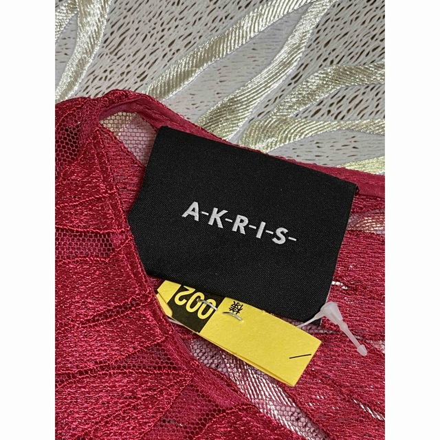 AKRIS(アクリス)の最終お値下げ　アクリス　Akris  くちびる柄ピンク　ワンピース レディースのワンピース(ロングワンピース/マキシワンピース)の商品写真