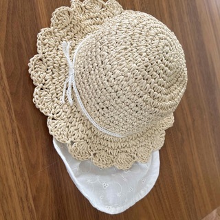 アカチャンホンポ(アカチャンホンポ)のmk様専用 ベビー 帽子 麦わら 44センチ(帽子)