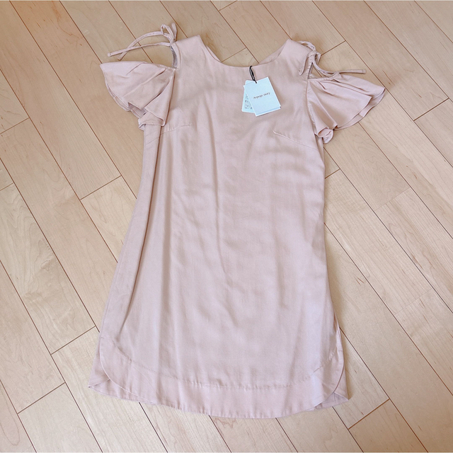 【新品.タグ付き】♡リランドチュール♡オフショルワンピース♡ピンク♡