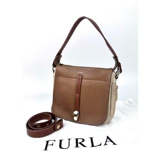 フルラ(Furla)のフルラ 3wayバッグ レザーショルダー エキスパンダブル ブラウンレザー 茶色(ショルダーバッグ)