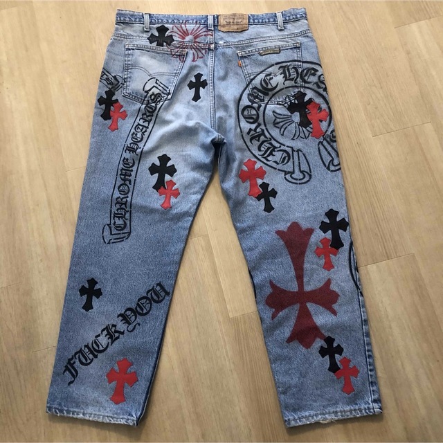 Chrome Hearts(クロムハーツ)の9901ems様 専用 クロムハーツ ステンシル デニム ① メンズのパンツ(デニム/ジーンズ)の商品写真