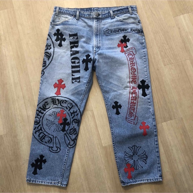 Chrome Hearts(クロムハーツ)の9901ems様 専用 クロムハーツ ステンシル デニム ① メンズのパンツ(デニム/ジーンズ)の商品写真